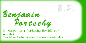 benjamin portschy business card